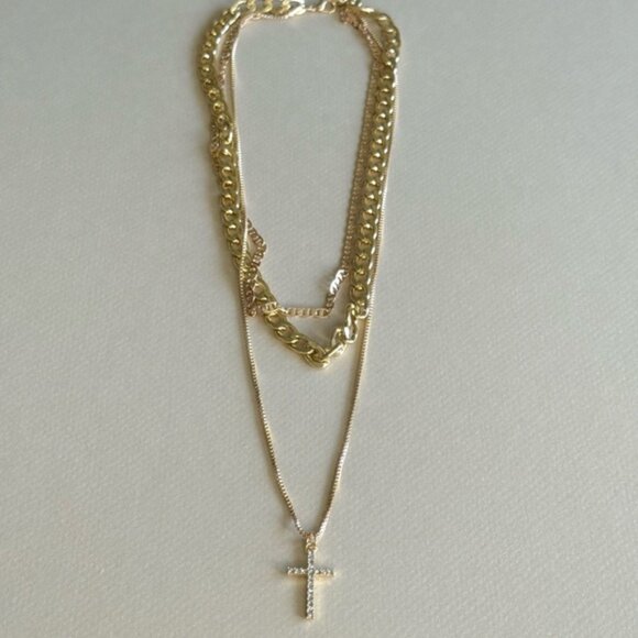 Cross Necklace Set N1630 - Picture 2 of 4